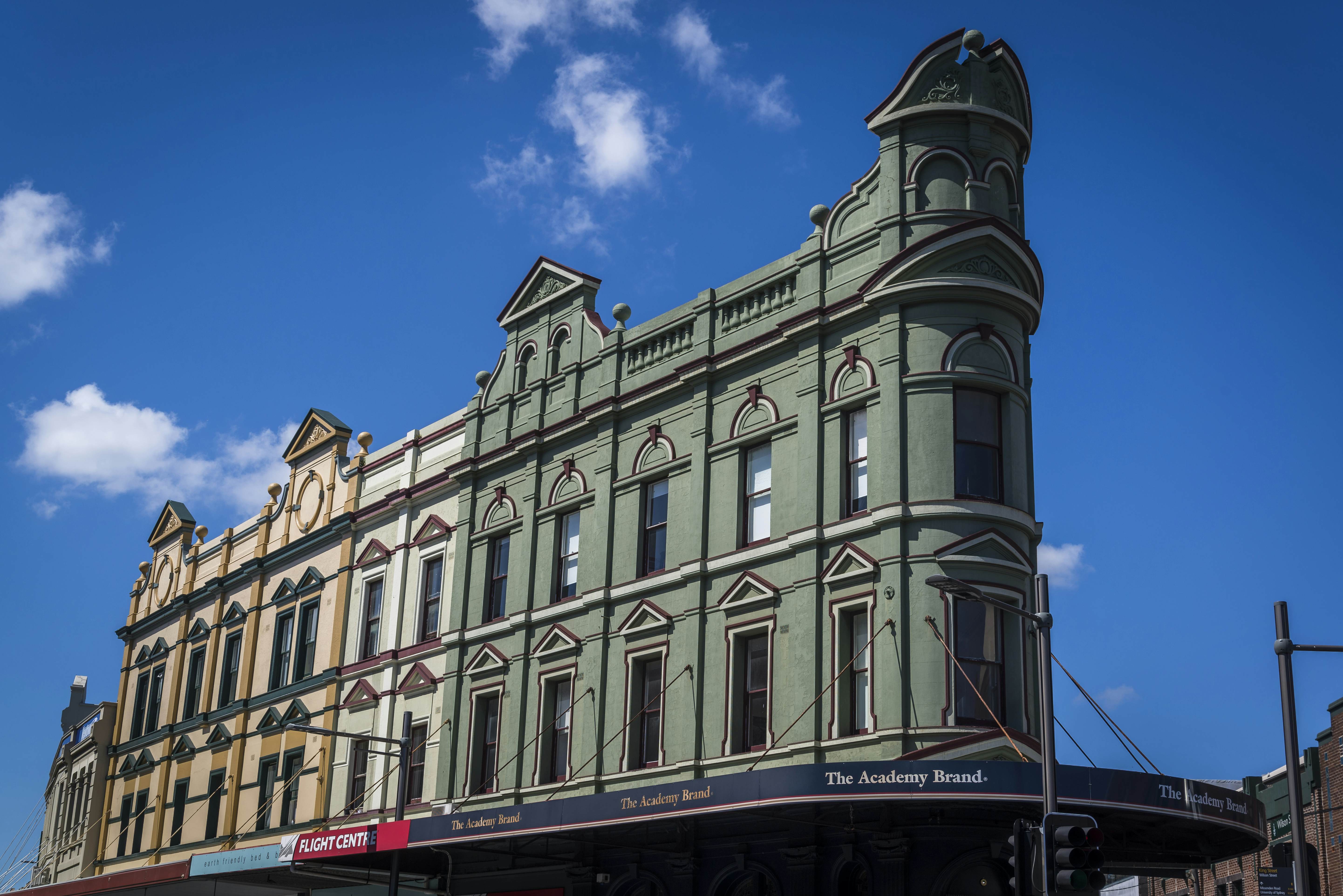 Vernacular architecture on King Street, Newtown, NSW, Sydney, Australia